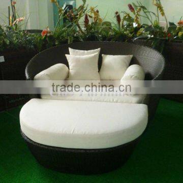 Newest Design Outdoor Big Sun Bed Rattan Day Bed photo-4