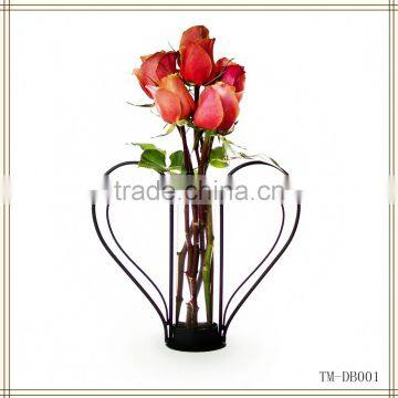 2014 Hot sale Iron Heart Shaped Sweetheart Flower Vase