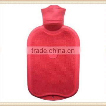 BRAND NEW Sanger Large Red 3 Pint Rubber Hot Water Bottle, Double Ribbed 2 Litre