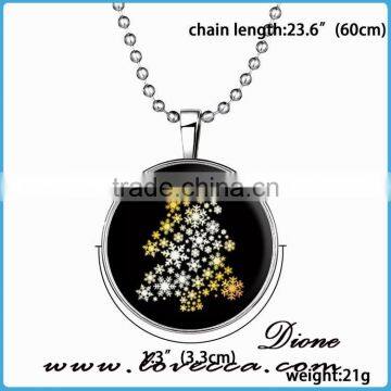 Popular Christmas Gifts Luminous Necklace Christmas Tree Pendant Necklace for Girl photo-5