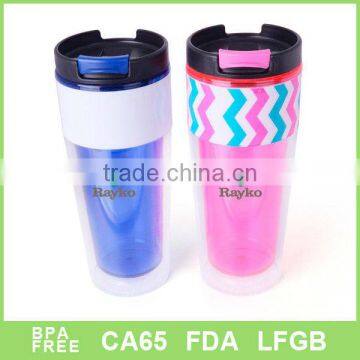 paper insert plastic coffee mug for kids