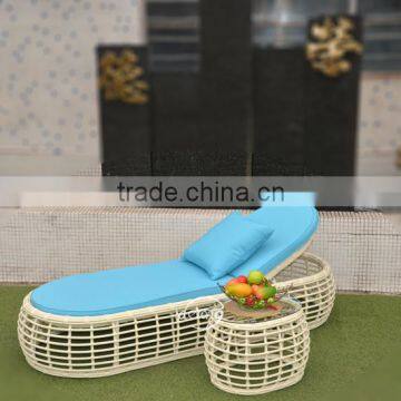 Derong DR-5196 latest outdoor rattan deck chair / sling chair / lounge furniture