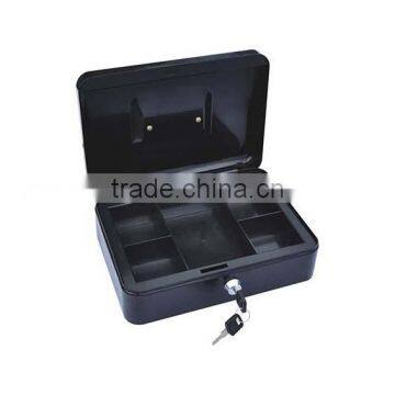 451512 Money Safe Deposit Box Metal Home Security Key Cash Coin Box photo-2