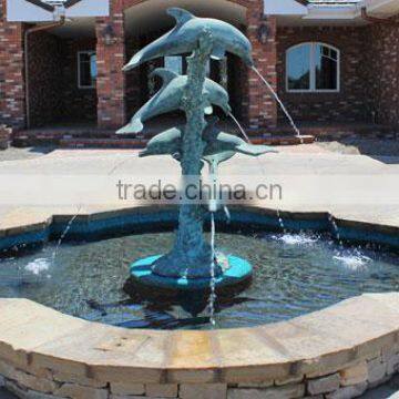 High Quality Garden Decoration Outdoor Dolphin Water Fountain photo-5