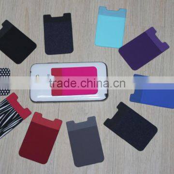 wholesale Mobile Phone silicone card holder/silicone smart wallet