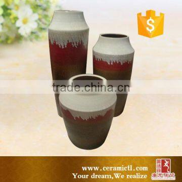 Silver Color Glazed and Handmade Ceramic Flower Vases From Jingdezhen photo-3