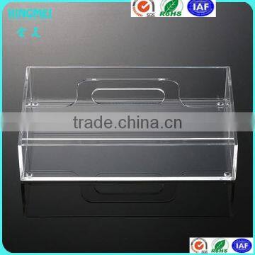 Clear Acrylic Mirror Food Tray With Handle photo-4