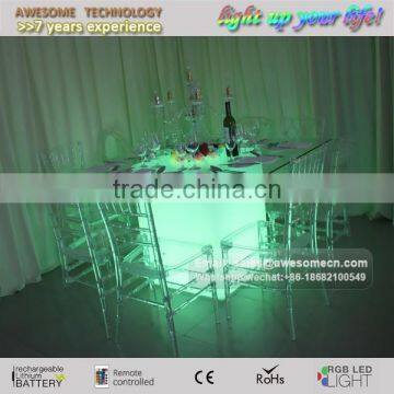 Wireless Led Lit up Decorative Wedding Banquet Table for Sale photo-4
