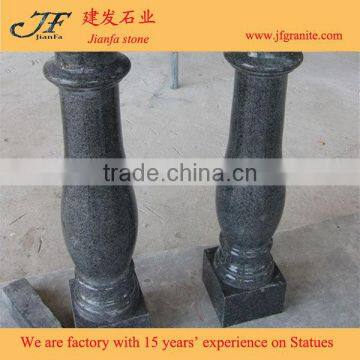 China Impala Black Granite Stone Balcony Railing Designs photo-2