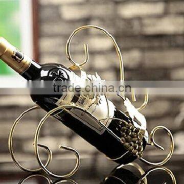 Promotion metal wine bottle wire storage holder