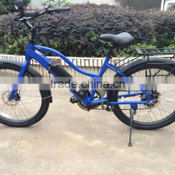 Lithium Battery Powered Electric Beach Bicycle Beach Cruiser Electric Bike for Lady photo-2