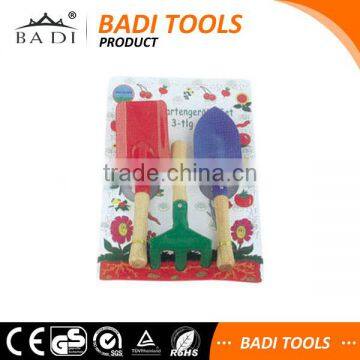 welcome BADI wooden handle mini kids garden tool set