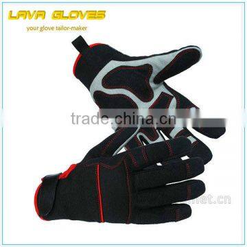 Synthetic Leather Anti Impact Safety Glove of Lava