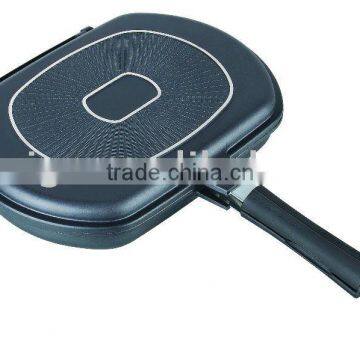 Die-casting Aluminum Non-Stick Double Fry Pan