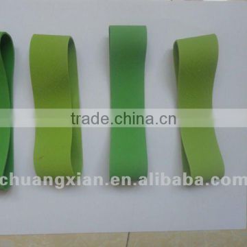 green color 1" wide rubber band of natural rubber band