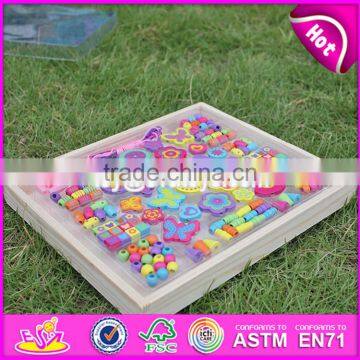 2017 New Design Educational Wooden Threading Toys for Toddlers W11E059 photo-2