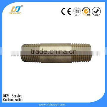 brass long male thread pipe nipple