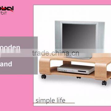 Simple Cabinet Glass Modern Lcd Wooden TV Stand photo-5