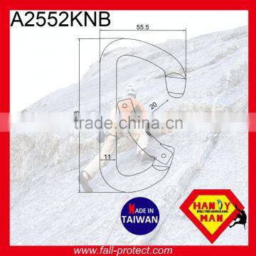 28KN Rock Mountaineer Climbing Aluminum Carabiner With Bent Gate photo-2