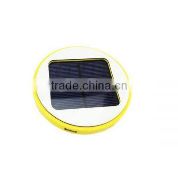 1800mAh Round Mirror Shape Solar Power Bank Adsorption Available photo-3