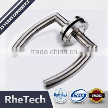 Stainless Steel Hotel Wooden Door Lever Handle Lock photo-4