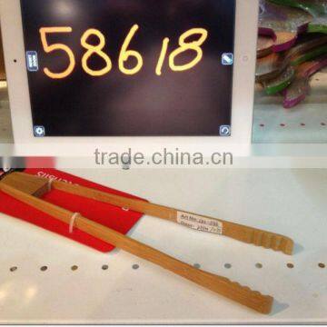 25.5*1.2cm Bespoke Bamboo Bread Tong With Teeth