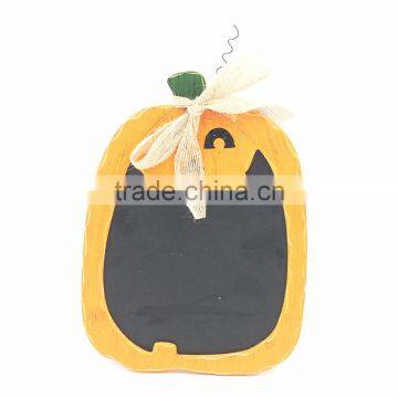 2017 Vintage Home Decor Orange and Black Pumpkin Shape Ghost Holiday Halloween Decoration Plaque