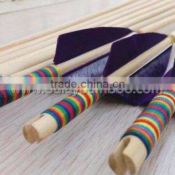7.5mm~9mm Hunting Use Rainbow Type Cedar Purple Fletched Arrows For Archers photo-3