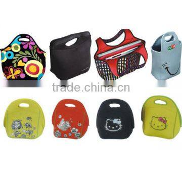 Neoprene lunch tote bags