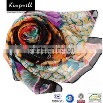 Customized Design Cheap Digital Printing 100% Pure Stock for Silk Scarves photo-2