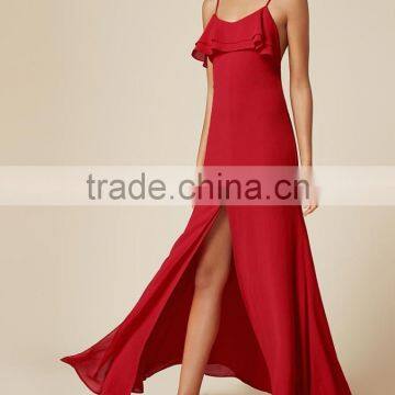 Latest Designs Open Back Floor Length Sexy Nighty Maxi Dress Evening Night Cocktail Dresses Photos 2016 HSD5421