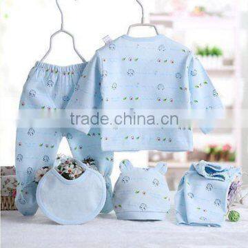 2017 Customized Service 100% Cotton Lovely Baby Clothing Set designs