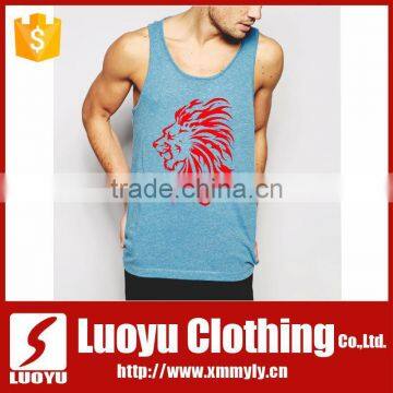 Custom wholesale printing burnout tank top