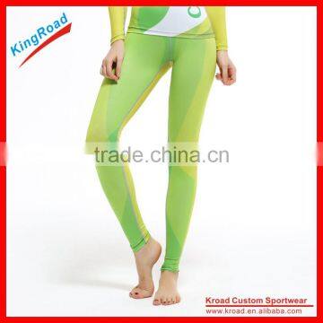 Hot sale wholesale womens running tights, mositure-wicking womens sports tight wear