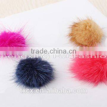 CX-A-07 Mink Fur Adornment Real Mink Fur Pom Pom photo-3