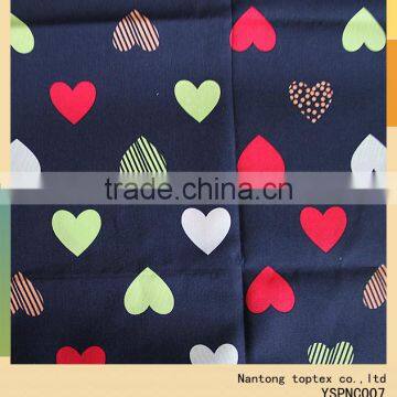 the heart mark printed cotton fabric for ladies shirt