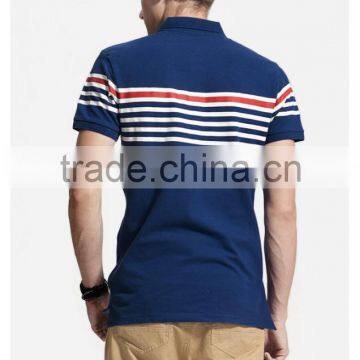 2016 Fashion Stripe Short Sleeve Mens Polo Tshirts photo-3