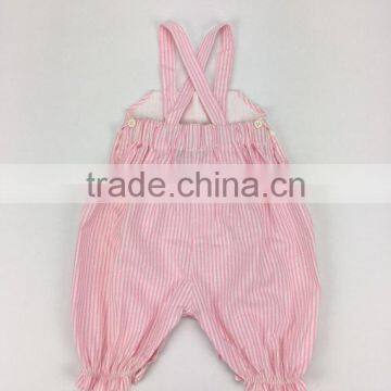 Newborn Baby Summer Clothes Stripes Suspenders Trousers Boutique Wholesale Fashion Girl Romper