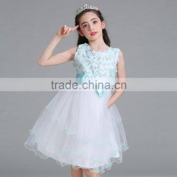 High Quality Fancy Kids Puffy Dress One Piece Girls Party Dresses#LL326 photo-5