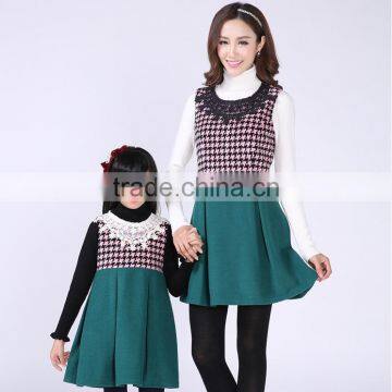 Autumn Winter Women Dresses Latest Fashion Dresses for Mother and Daughter photo-3