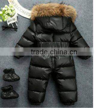 2016 Hot Saling Siamese Trousers Hoody Belt Kid Down Jacket photo-2