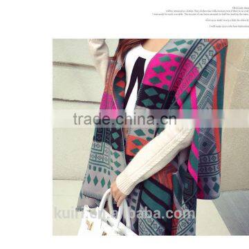 2017 Fashion Winter Scarf Women Shawl Brand Luxury Printed Cashmere Female Thicken