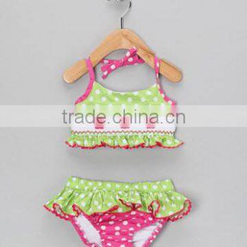 Wholesale smocked bikini for baby girls Summer 2015