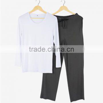 100% cotton blank pajamas comfortable clothing autumn home soft men's pajamas