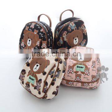 S66046A Cartoon bear Kids Baby's Bags School Backpack For Child