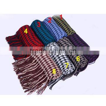 Mixed Stitching Colors New Arrival 8 Color Choice Hot Sale Fashion Popular China Supplier Men Plaid Scarfs photo-3