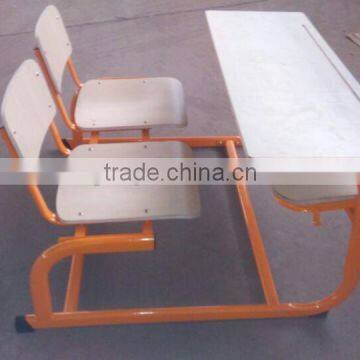 2016 New Modern Design Hot Selling Double Plywood Connected School Set photo-2