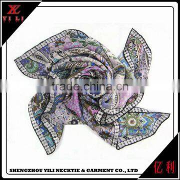 Women Colored Assured Trade Soft Silk Scarf 90 90 photo-2