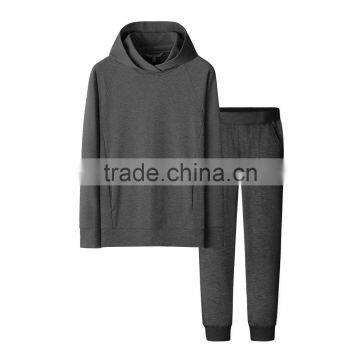 adults special fabric grey blend dri fit gym hoodies/pants sets tracksuit clothing