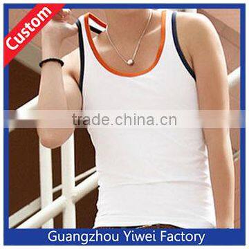 Mens sport vest custom blank crop top plain